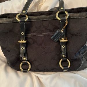 Black vintage Coach purse